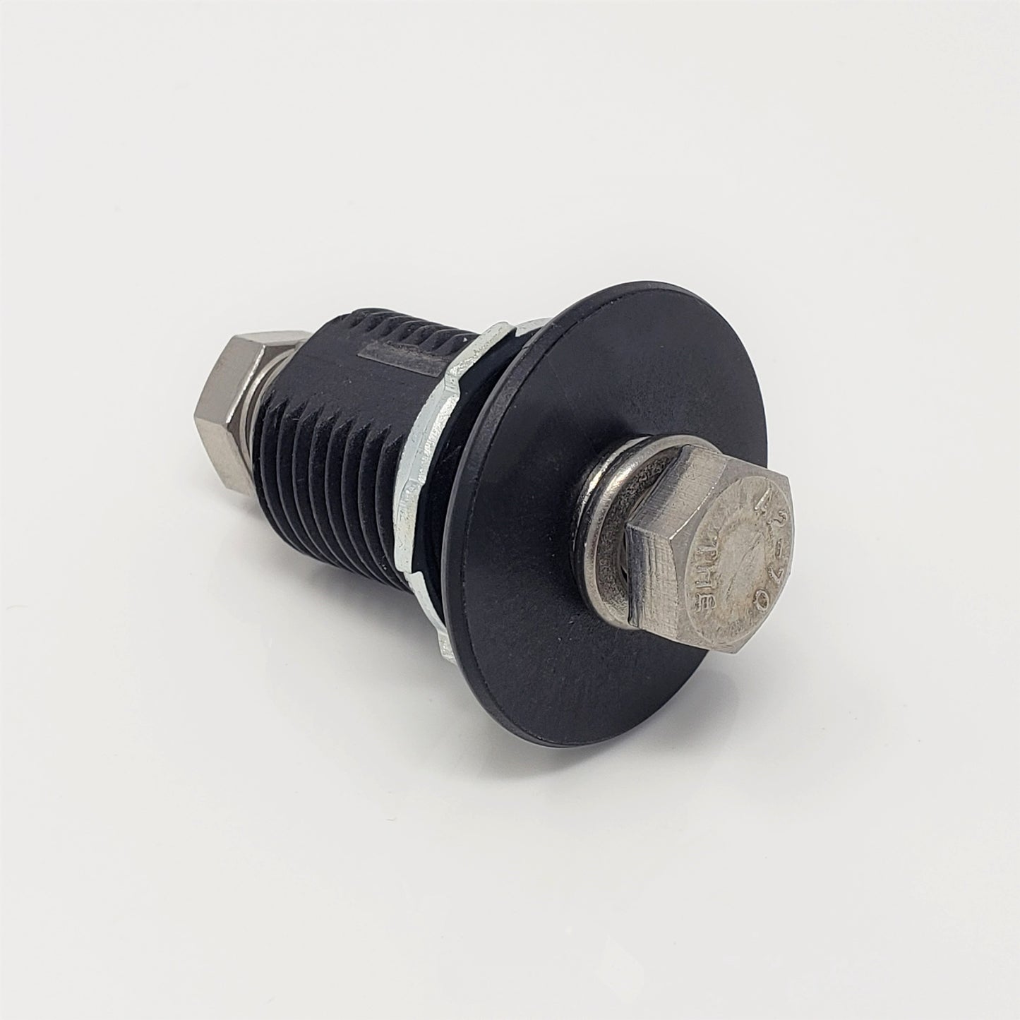 250 amp LFT-style Lithium Battery Terminal / Brass, Nickel plated / Black